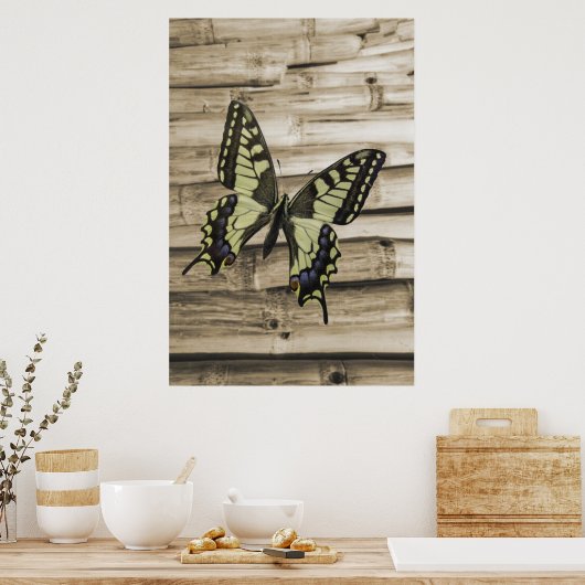 Zwemstaartvlinder Poster (Keuken)
