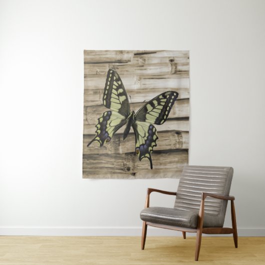 Zwemstaartvlinder Wandkleed (In situ)