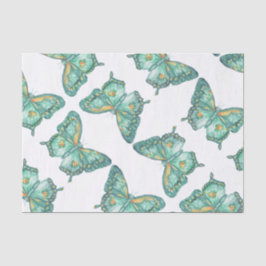 Zwemstaartvlinderontwerp op tissuepapier