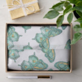 Zwemstaartvlinderontwerp op tissuepapier (Geschenk)