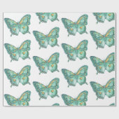 Zwemstaartvlinderontwerp op verpakkingspapier cadeaupapier (Vlak)