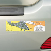 Zwemsteenden jagen Paranoia Bumpersticker (Op auto)