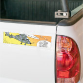 Zwemsteenden jagen Paranoia Bumpersticker (Op Truck)