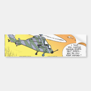 Zwemsteenden jagen Paranoia Bumpersticker