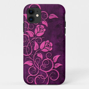 ZwemsteenRozen, paars iPhone 11 Hoesje