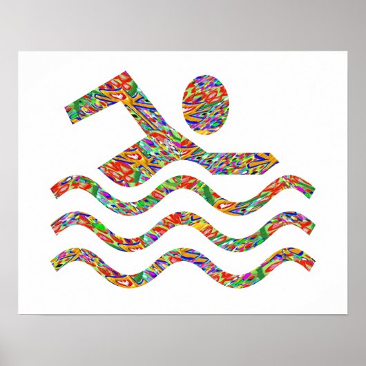 Zwemsucces Poster (Voorkant)