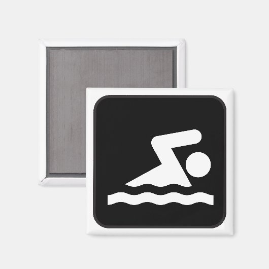 Zwemsymbool Magnet (Voorkant / Achterkant)