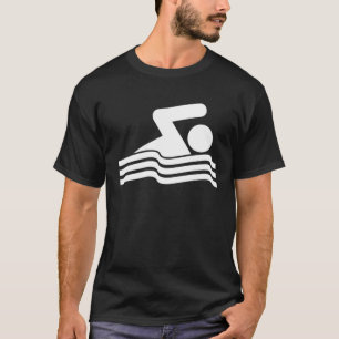 Zwemsymbool Zwemzwemmer T-shirt