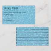 Zwemteam Coach Zwemles Zwembad Cleaner Visitekaartje (Voorkant / Achterkant)