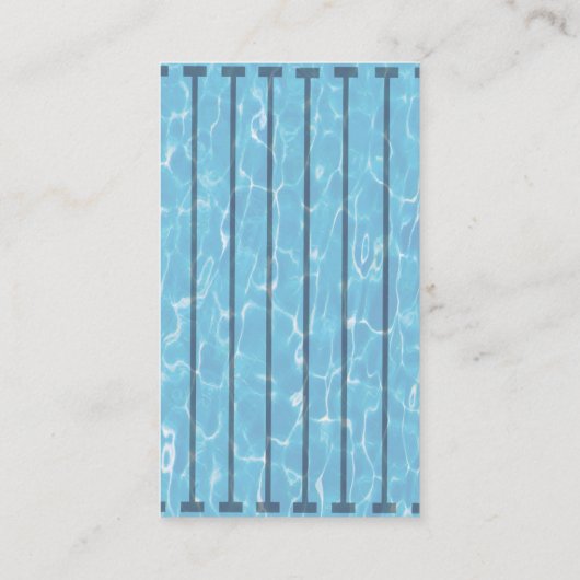 Zwemteam Coach Zwemles Zwembad Cleaner Visitekaartje (Achterkant)