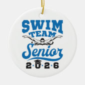 Zwemteam Senior 2026 Keramisch Ornament (Voorkant)
