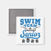 Zwemteam Senior 2026 Magneet (Voorkant / Achterkant)