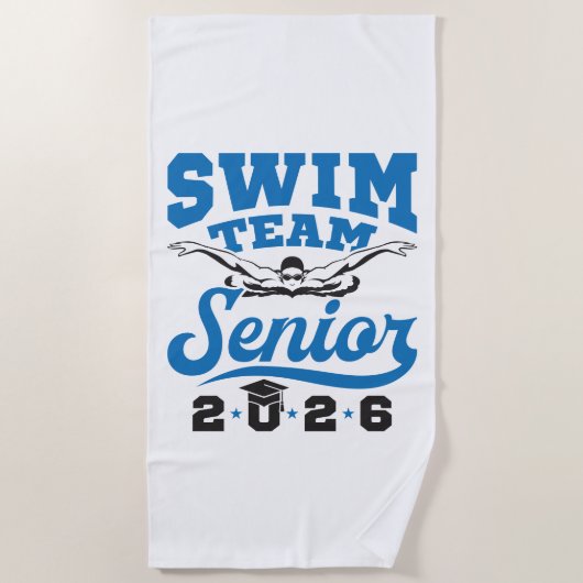 Zwemteam Senior 2026 Strandlaken (Voorkant)