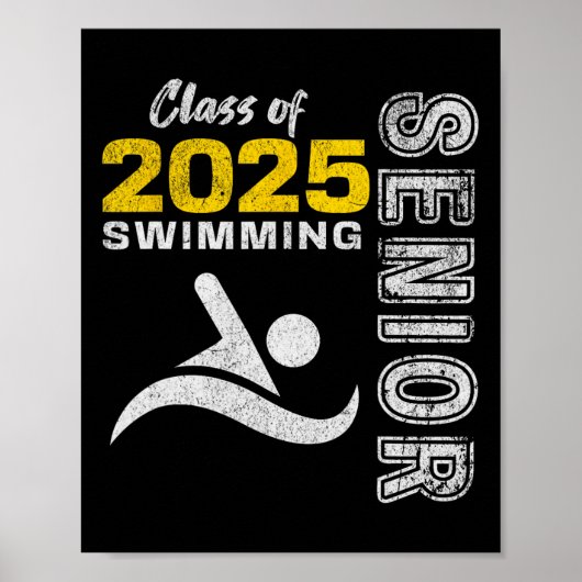 Zwemteam Senior Cl Van 2025 - Afstuderen 2025 Poster (Voorkant)