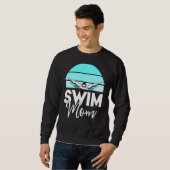 Zwemteam Shirt mam Moeder Scheur Zwemmen Zw (Voorkant volledig)