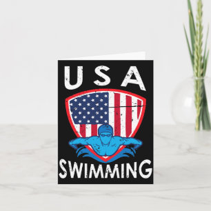 Zwemteam Usa Sport Atleet Zwemmen Water Kaart