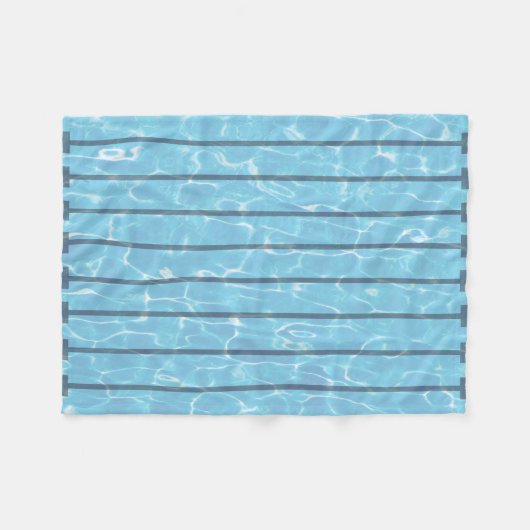 Zwemteam zwembad zwemmen fleece deken (Voorkant (Horizontaal))
