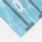 Zwemteam zwembad zwemmen fleece deken (Hoek)