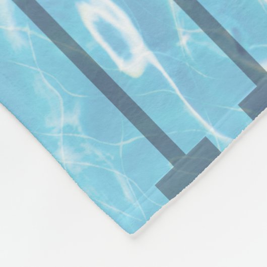 Zwemteam zwembad zwemmen fleece deken (Hoek)