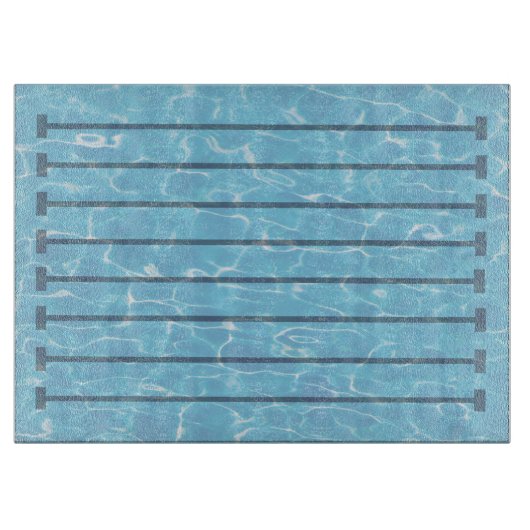 Zwemteam zwembad zwemmen snijplank (Voorkant)