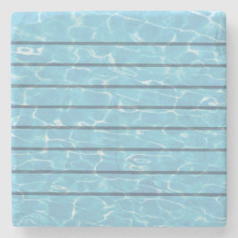 Zwemteam zwembad zwemmen stenen onderzetter