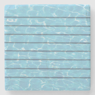 Zwemteam zwembad zwemmen stenen onderzetter