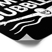 Zwemteam zwemt grappig zwemliefje poster (Hoek)