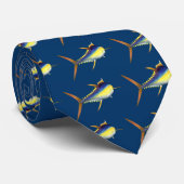 Zwemtonijn stropdas (Opgerold)