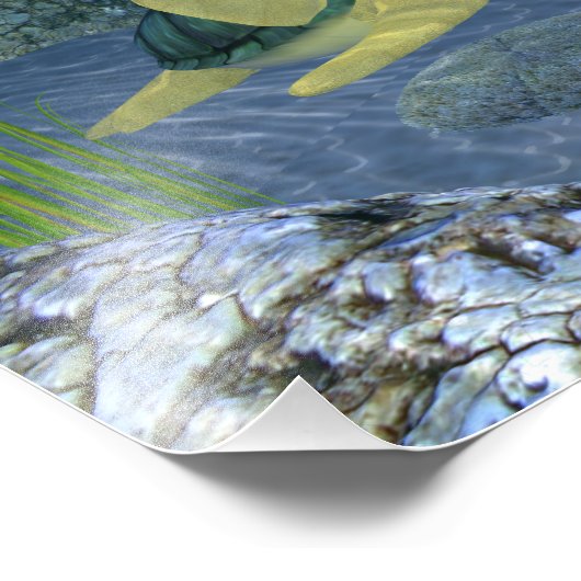 Zwemturfstof Foto Afdruk (Hoek)