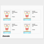 Zwemvakantie cadeau Labels (Vel)
