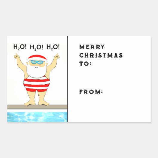 Zwemvakantie cadeau Labels (Voorkant)