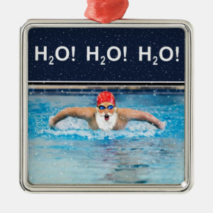 Zwemvakantie cadeaus keramische ornament