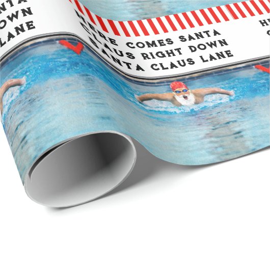 Zwemvakantiegeschenk Cadeaupapier (Rol Hoek)