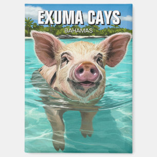 Zwemvarken Exuma Cays Bahama's Reizen Magneet