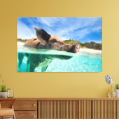Zwemvarkens van Exuma Canvas Afdruk (Insitu (Woonkamer))