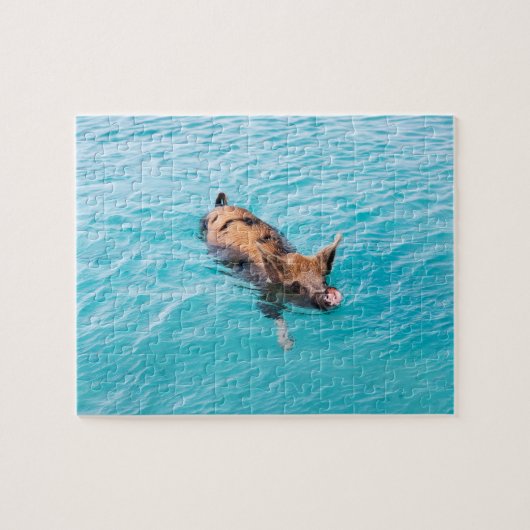 Zwemvarkens van Exuma Legpuzzel (Horizontaal)