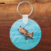 Zwemvarkens van Exuma Sleutelhanger (Voorkant)