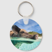 Zwemvarkens van Exuma Sleutelhanger (Voorkant)
