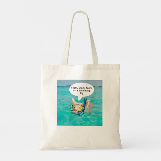 Zwemvarkens worden in de Pond gesnorkeld Tote Bag (Achterkant)