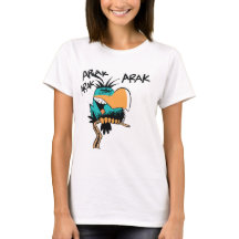 Zwemvederwild Cartoon Shirt vrouwen