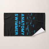 Zwemveer geeft anatomie van een zwemmer handdoek (Handdoek)