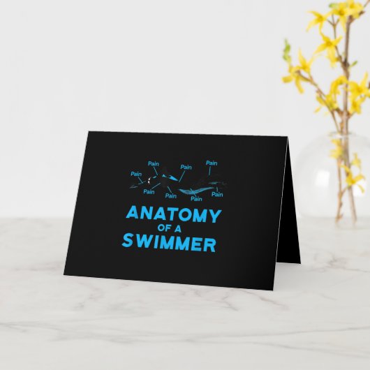 Zwemveer geeft anatomie van een zwemmer kaart (Gele Bloem)