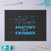 Zwemveer geeft anatomie van een zwemmer tissuepapier (Craft)