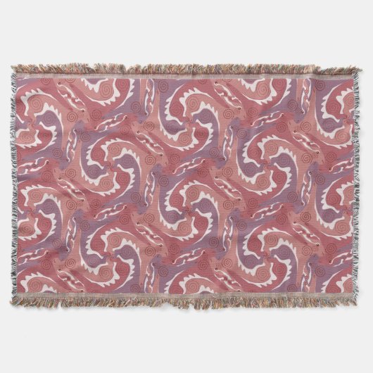 Zwemveer Tesselatie Zacht Groen T Blanket 8 Deken (Voorkant)