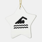 Zwemversiering Keramisch Ornament (Links)