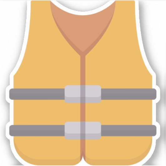 zwemvest sticker (Voorkant)