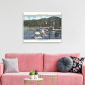 Zwemvesten, zwemmers in de grot canvas afdruk (Insitu (Woonkamer))