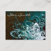 Zwemvezel ZeeBlauw en chocolade Visitekaartje (Achterkant)