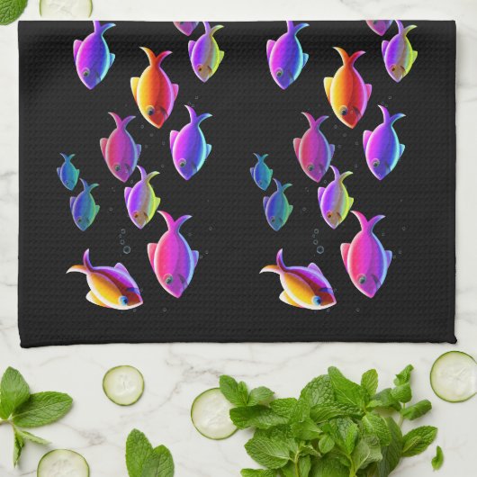 Zwemvis Theedoek (Gevouwen)