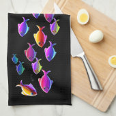 Zwemvis Theedoek (Quarter Fold)